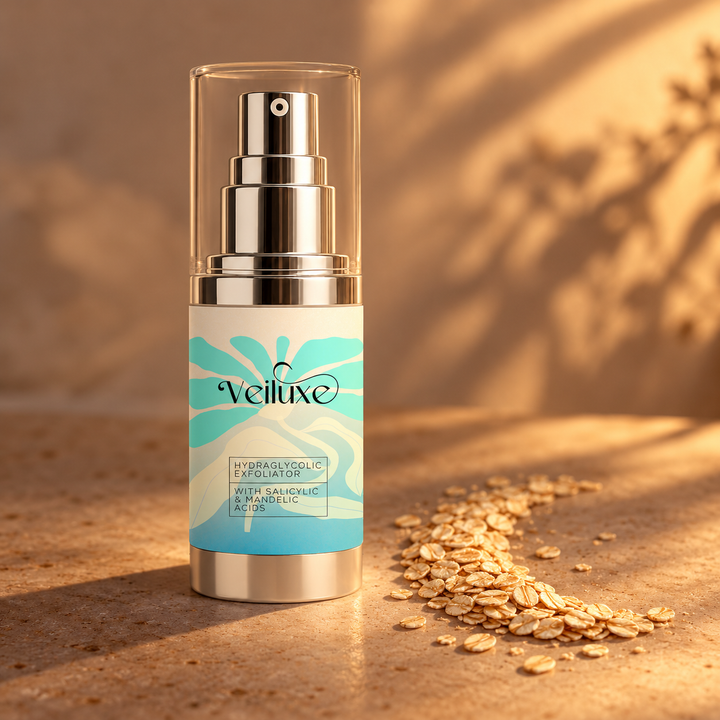 Veiluxe HydraGlycolic Exfoliator, how to use, step 2
