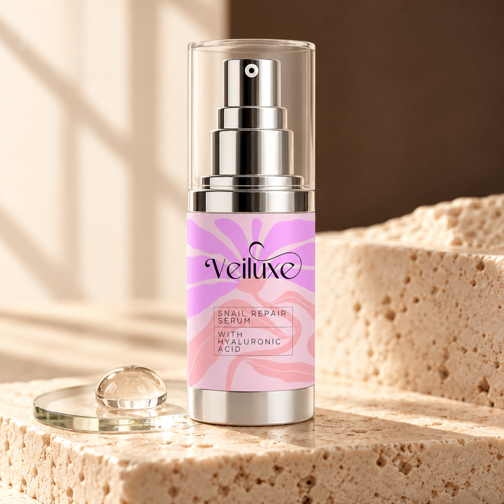 Veiluxe Snail Repair Serum, how to use, step 1