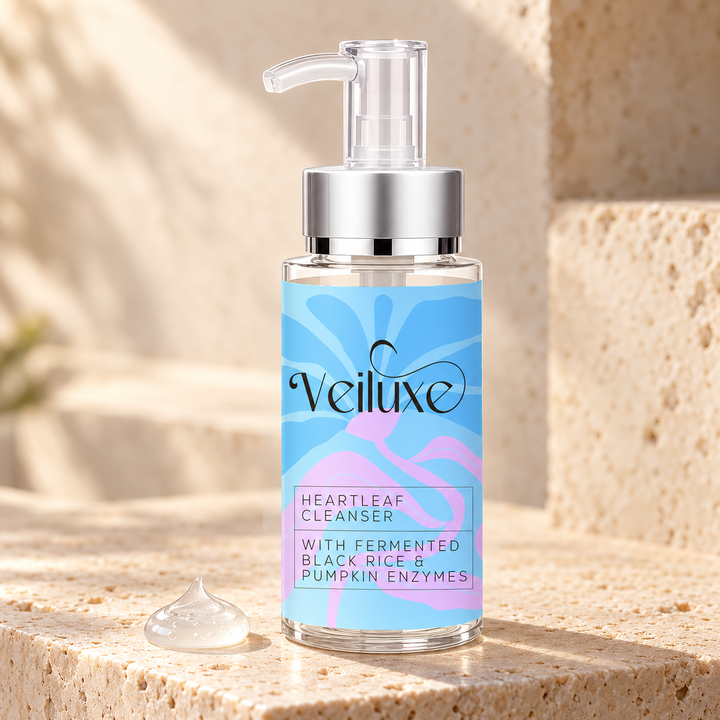 Veiluxe Heartleaf Cleanser, how to use, step 1