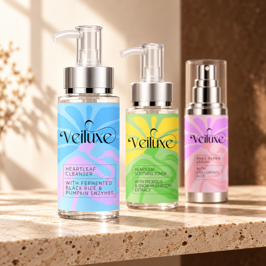 Veiluxe Heartleaf Cleanser, where it sits in the routine