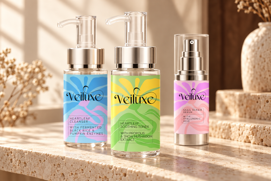 Veiluxe Heartleaf Soothing Toner, where it sits in the routine