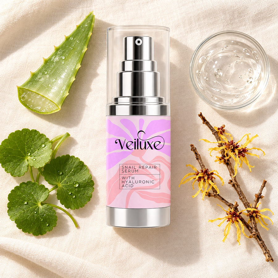 Veiluxe Snail Repair Serum, with its key ingredients