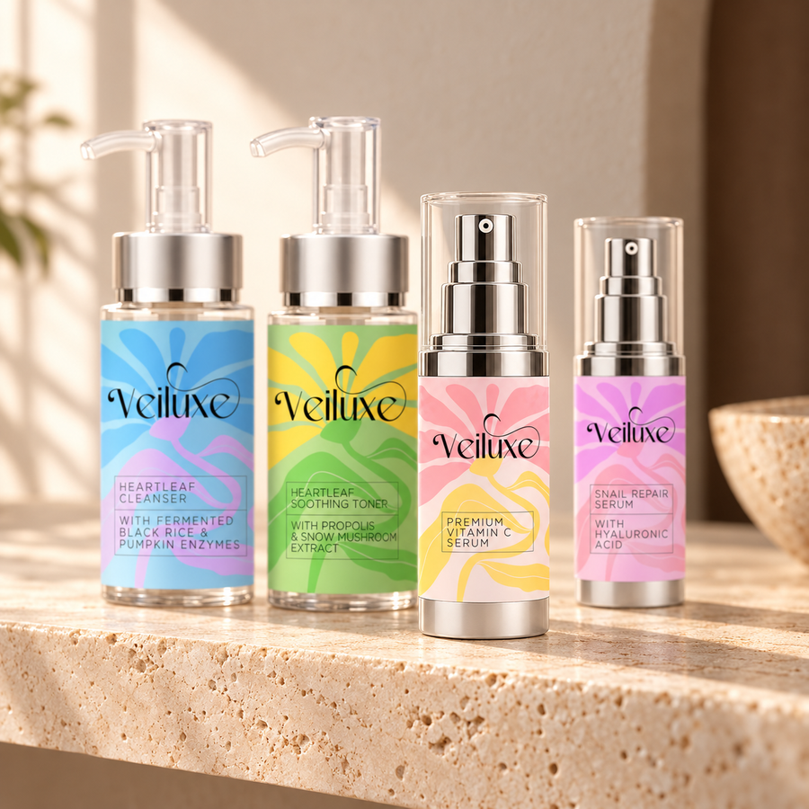 Veiluxe Vitamin C Serum, where it sits in the routine